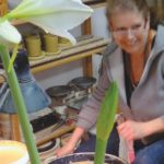 Margot Heimbuchner beim Drehen