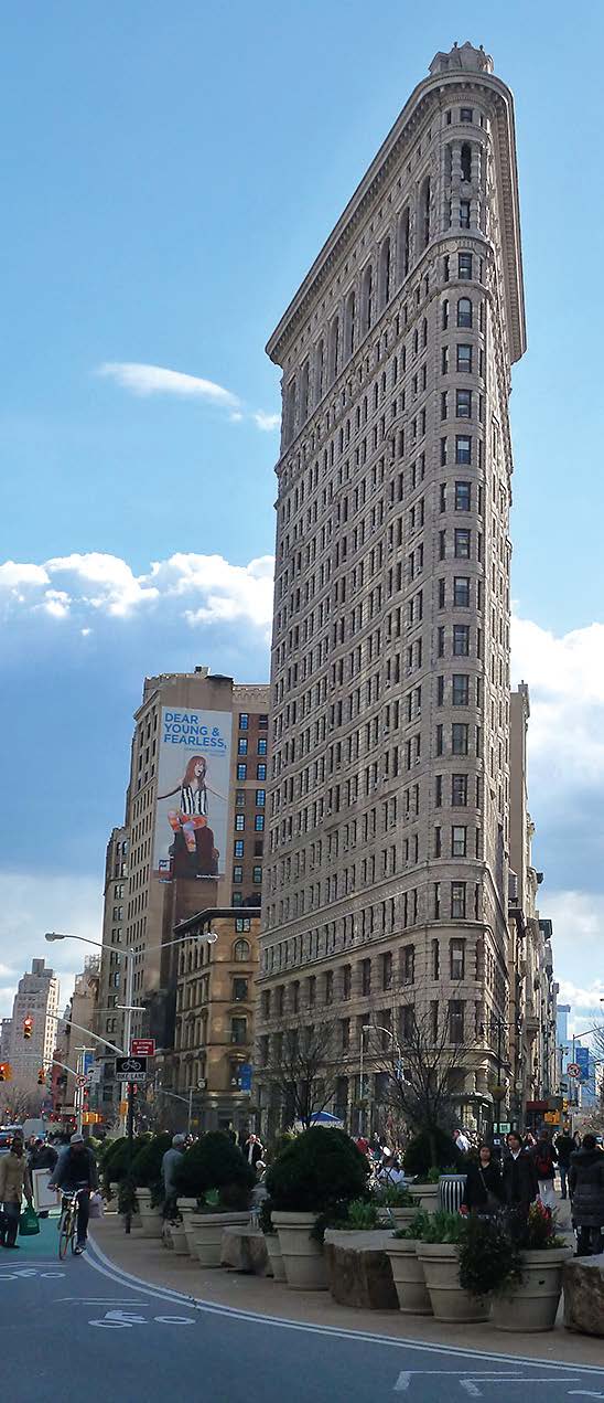 Selbst in den Töpfen auf dem Platz vor dem Flatiron Building in Manhattan könnte Bokashi eingebracht werden.