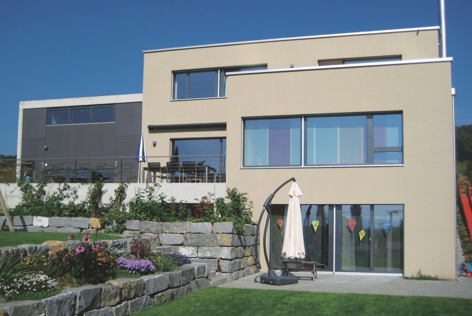 Das EM-Haus der Familie Abt in Oftringen, Schweiz