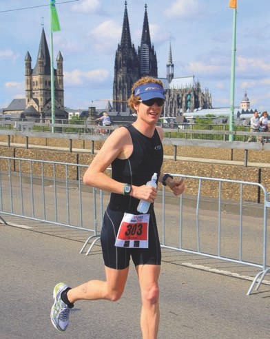 Christian Bodach beim Köln-Triathlon.