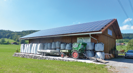 Solarzellen auf dem Dach sorgen für eine gute Ökobilanz