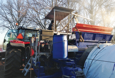 Silagemaschine in Aktion