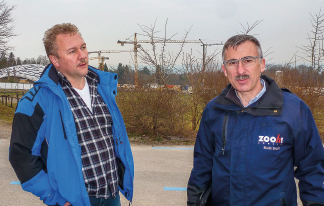 W. Dörig mit Kiurator Dr. M. Bauert